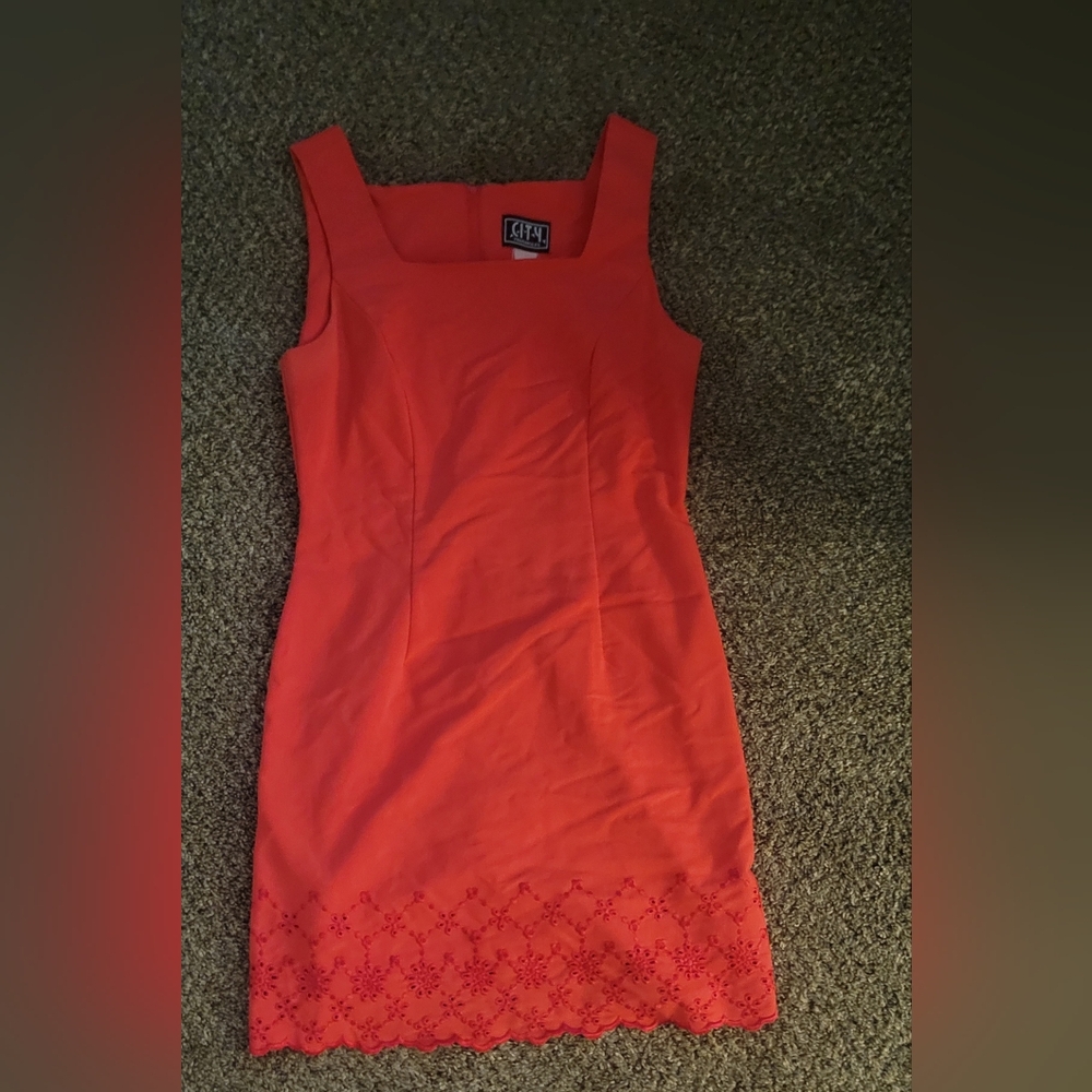 ☆•Women's City Triangles Coral Dress Size:Large •☆